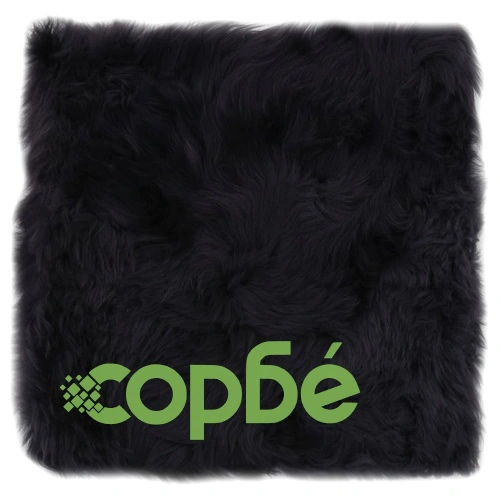 Подложки за столове 2 бр тъмносиви 40x40 см истинска овча кожа ➤ топ цена ➤ sorbe.bg