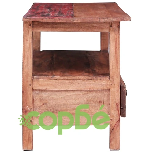 ТВ шкаф, 90x40x50 см, регенерирано дърво масив ➤ топ цена ➤ sorbe.bg