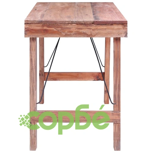 Трапезна маса, 120x60x80 см, регенерирано дърво масив ➤ топ цена ➤ sorbe.bg