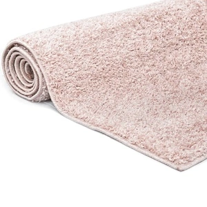 Рошав килим тип шаги, 140x200 см, бледорозов