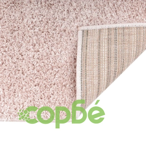 Рошав килим тип шаги, 140x200 см, бледорозов ➤ топ цена ➤ sorbe.bg