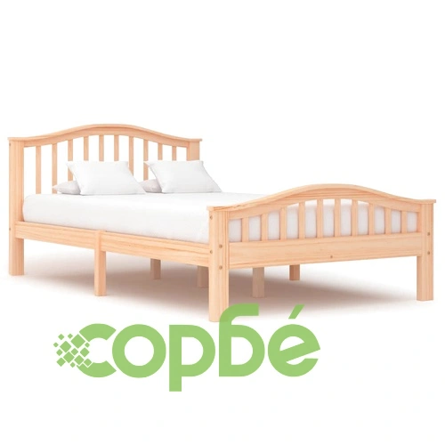 Рамка за легло, борова дървесина масив, 120х200 см ➤ топ цена ➤ sorbe.bg