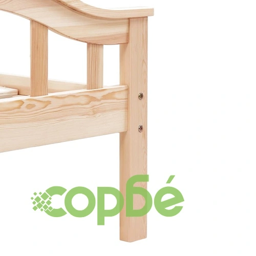 Рамка за легло, борова дървесина масив, 120х200 см ➤ топ цена ➤ sorbe.bg