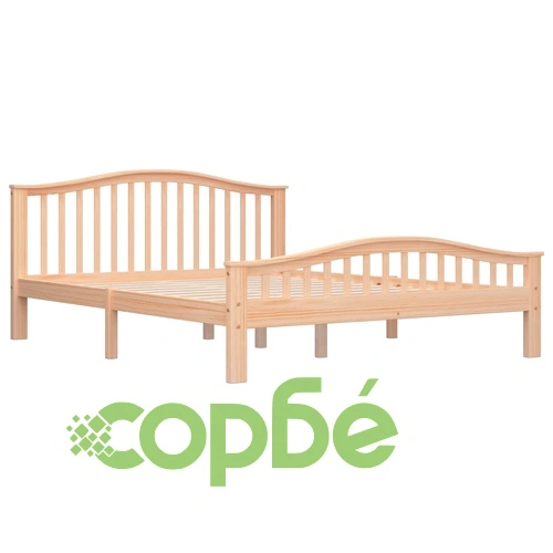 Рамка за легло, борово дърво масив, 160x200 cм ➤ топ цена ➤ sorbe.bg