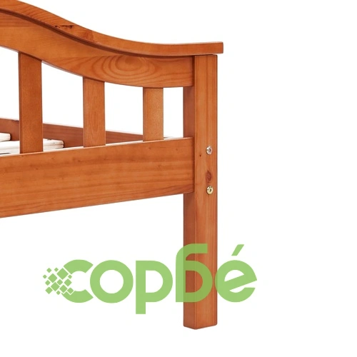 Рамка за легло, меденокафява, бор масив, 90x200 см ➤ топ цена ➤ sorbe.bg