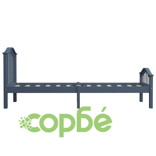 Рамка за легло, сива, бор масив, 90х200 см ➤ топ цена ➤ sorbe.bg