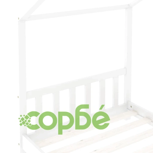 Рамка за детско легло, бяла, бор масив, 70x140 см ➤ топ цена ➤ sorbe.bg