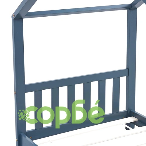 Рамка за детско легло, сива, бор масив, 80x160 см ➤ топ цена ➤ sorbe.bg