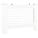 Параван за радиатор, бял, 112x19x81,5 см, МДФ