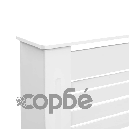 Параван за радиатор, бял, 172x19x81,5 см, МДФ ➤ топ цена ➤ sorbe.bg