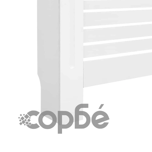 Параван за радиатор, бял, 172x19x81,5 см, МДФ ➤ топ цена ➤ sorbe.bg