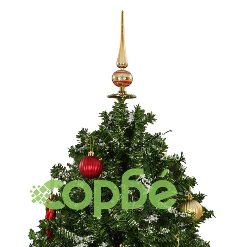 Коледна елха с валящ сняг и основа от чадър, зелена, 190 см ➤ топ цена ➤ sorbe.bg