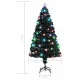 Изкуствено коледно дърво със стойка/LED, 150 см, оптично влакно