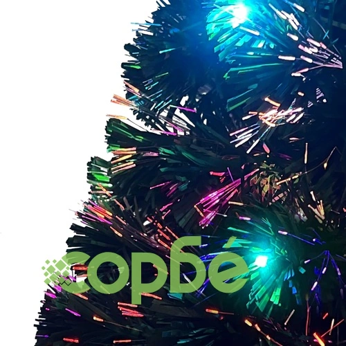 Готова осветена коледна елха със стойка 180 см оптично влакно ➤ топ цена ➤ sorbe.bg