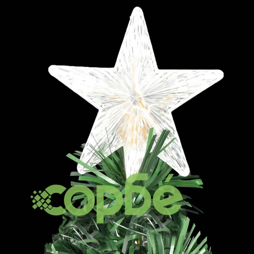 Готова осветена коледна елха със стойка 210 см оптично влакно ➤ топ цена ➤ sorbe.bg