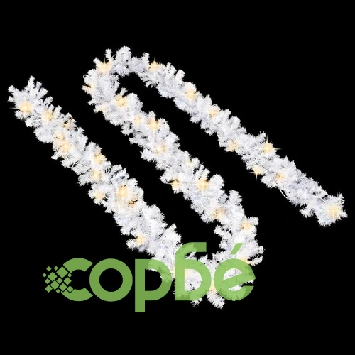 Коледен гирлянд с LED лампички, 5 м, бял ➤ топ цена ➤ sorbe.bg