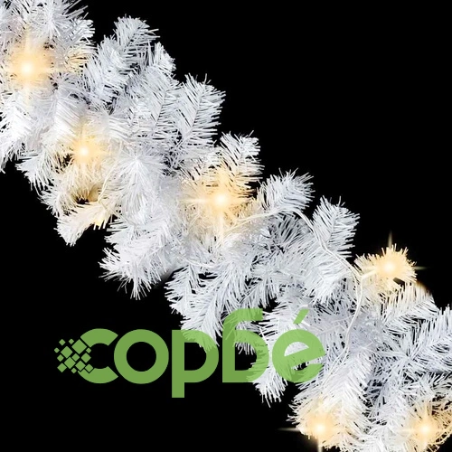 Коледен гирлянд с LED лампички, 5 м, бял ➤ топ цена ➤ sorbe.bg