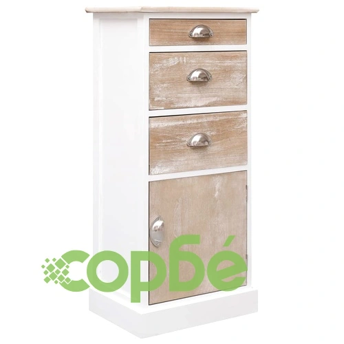 Страничен шкаф 38x28x86 см дърво пауловния ➤ топ цена ➤ sorbe.bg