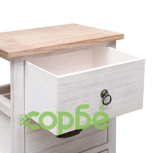 Страничен шкаф 35x25x57 см дърво пауловния ➤ топ цена ➤ sorbe.bg
