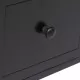 Страничен шкаф с 6 чекмеджета, черен, 60x30x75 см, пауловния