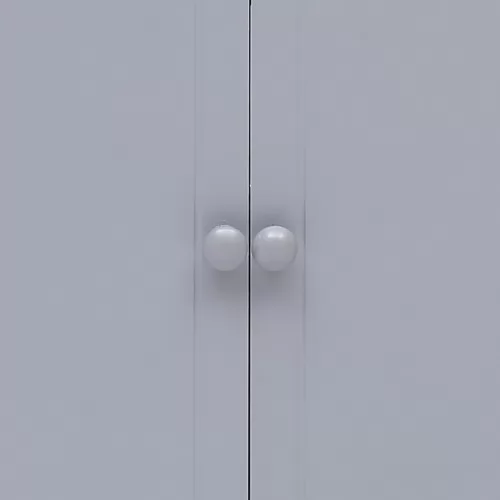 Страничен шкаф, сив, 60x30x75 см, пауловния ➤ топ цена ➤ sorbe.bg