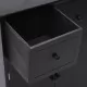 Страничен шкаф, черен, 60x30x75 см, пауловния