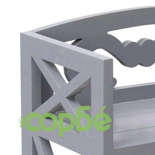 Шкаф за баня, сив, 46x24x116 см, дърво пауловния ➤ топ цена ➤ sorbe.bg