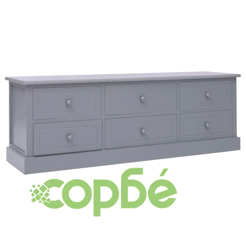 Пейка за коридор, тъмносива, 115x30x40 cм, дърво ➤ топ цена ➤ sorbe.bg