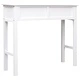 Конзолна маса, бяла, 90x30x77 cм, дърво