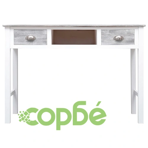 Писалище, сиво, 110x45x76 см, дърво ➤ топ цена ➤ sorbe.bg