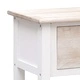 Бюфет, натурално и бяло, 115x30x76 см, дърво