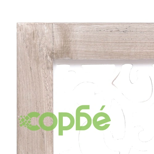 Параван за стая, 6 панела, бял, 210x165 cм, масивна дървесина ➤ топ цена ➤ sorbe.bg