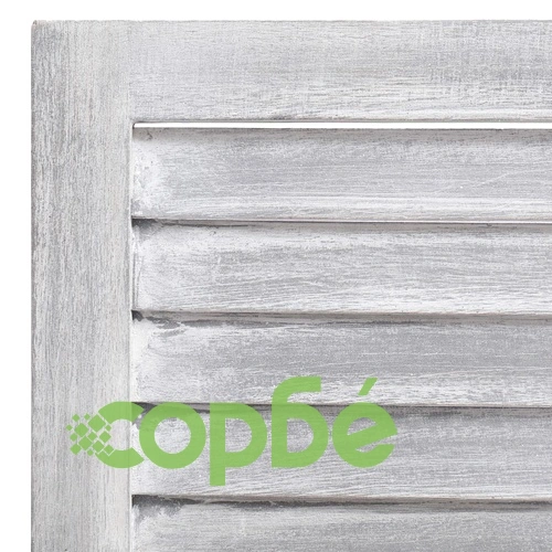 Параван за стая, 6 панела, сив, 140x165 cм, дърво ➤ топ цена ➤ sorbe.bg