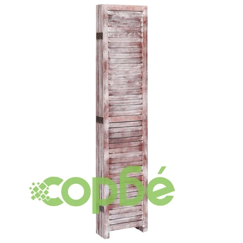 Параван за стая, 3 панела, кафяв, 105x165 cм, дърво ➤ топ цена ➤ sorbe.bg