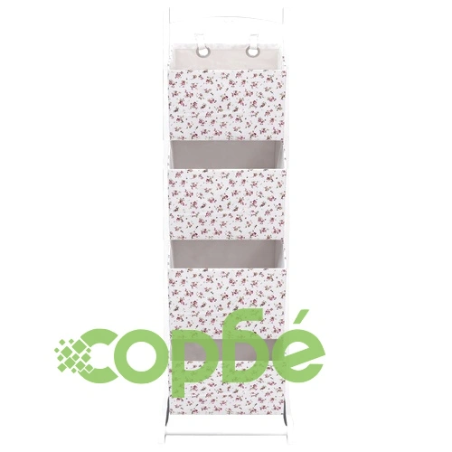 Етажерка с 4 кошници, на цветя, 35x35x125 см, дърво ➤ топ цена ➤ sorbe.bg