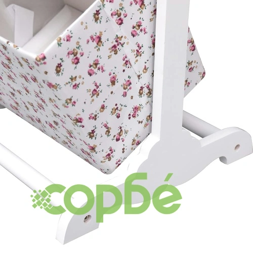 Етажерка с 4 кошници, на цветя, 35x35x125 см, дърво ➤ топ цена ➤ sorbe.bg