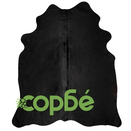 Килим от волска кожа, черен, 150x170 см ➤ топ цена ➤ sorbe.bg