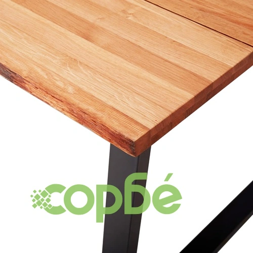 Трапезна маса, естествен цвят, 160x80x75 см, дъбов масив ➤ топ цена ➤ sorbe.bg