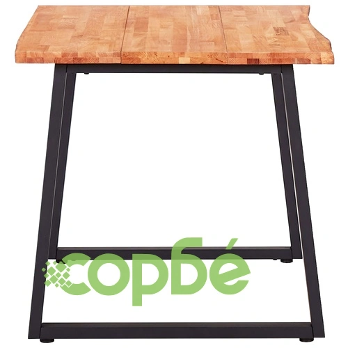 Трапезна маса, естествен цвят, 140x80x75 см, дъбов масив ➤ топ цена ➤ sorbe.bg