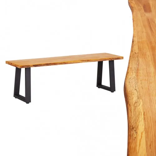 Пейка, 140 см, естествен цвят, дъбова дървесина масив ➤ топ цена ➤ sorbe.bg