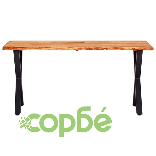 Трапезна маса, 160x80x75 см, дъбов масив ➤ топ цена ➤ sorbe.bg