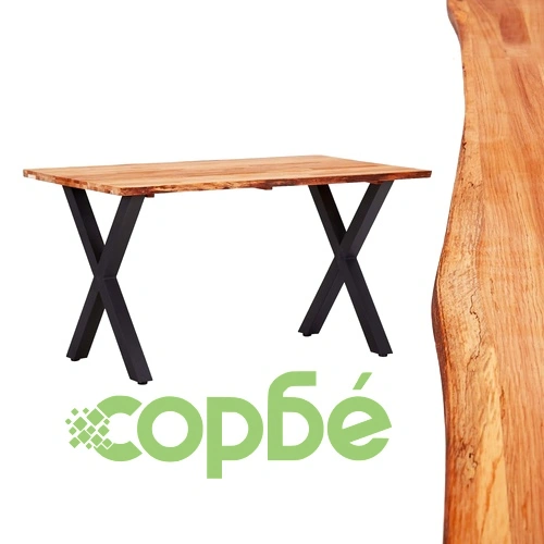 Трапезна маса, 140x80x75 см, дъбов масив ➤ топ цена ➤ sorbe.bg