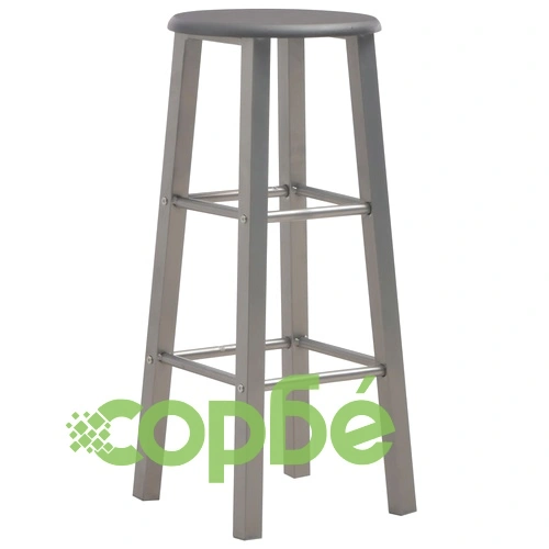 Бар комплект от 3 части, дърво и стомана, антрацит ➤ топ цена ➤ sorbe.bg