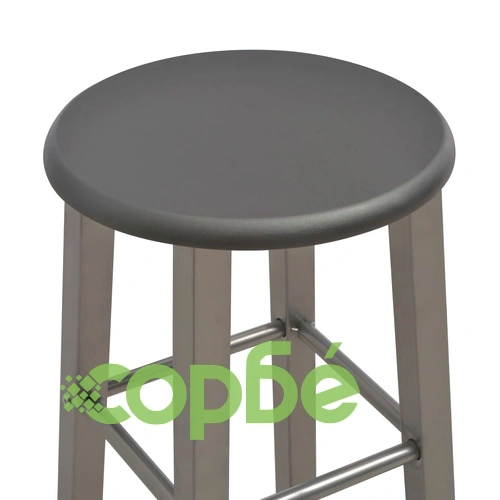 Бар комплект от 3 части, дърво и стомана, антрацит ➤ топ цена ➤ sorbe.bg