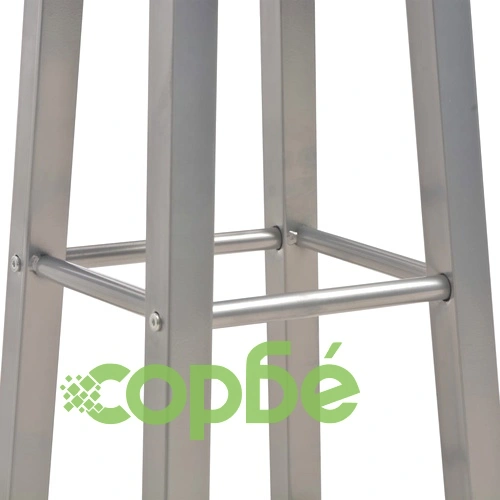 Бар комплект от 3 части, дърво и стомана, антрацит ➤ топ цена ➤ sorbe.bg