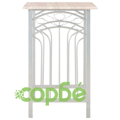 Бар комплект от 3 части, дърво и стомана ➤ топ цена ➤ sorbe.bg