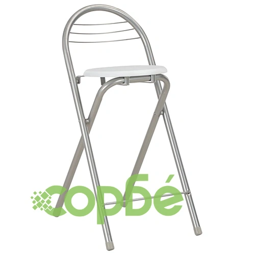 Бар комплект от 3 части с рафтове, дърво и стомана, бял ➤ топ цена ➤ sorbe.bg