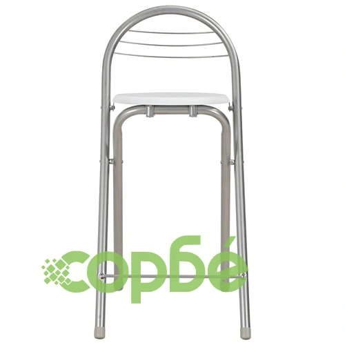 Бар комплект от 3 части с рафтове, дърво и стомана, бял ➤ топ цена ➤ sorbe.bg