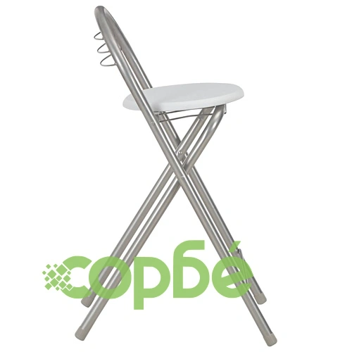 Бар комплект от 3 части с рафтове, дърво и стомана, бял ➤ топ цена ➤ sorbe.bg