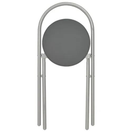 Сгъваем трапезен комплект с рафт, 3 части, МДФ и стомана, черен ➤ топ цена ➤ sorbe.bg